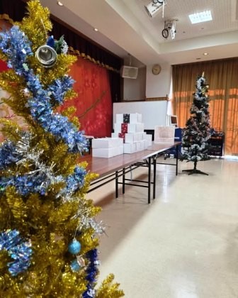 法美社 様より、光道園のご利用者の皆さまへたくさんのクリスマスケーキをご寄贈いただきました4