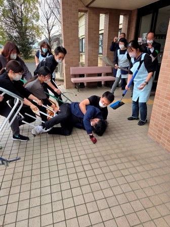 防犯訓練を実施しました1