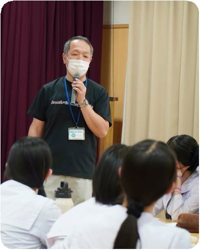 地域の高校生の皆さんがオリエンデーションとして光道園に来てくれました4